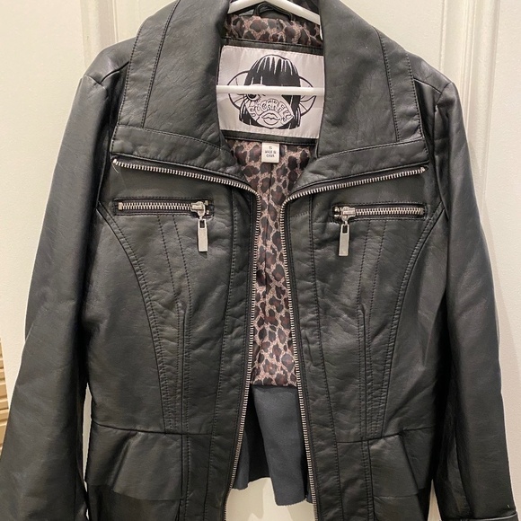 Sugarfly faux leather jacket small - Picture 1 of 6